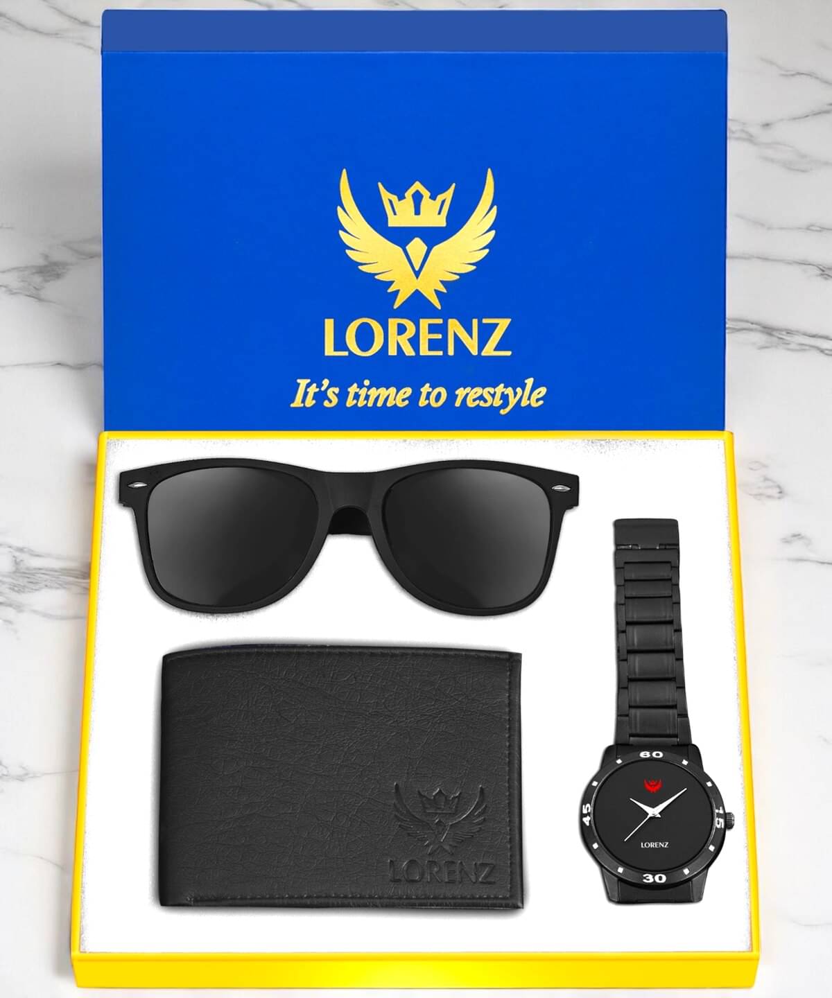 Lorenz Watch,Sunglasses,Wallets Formal Gift Set     			Lorenz Watch,Sunglasses,Wallets Formal Gift Set