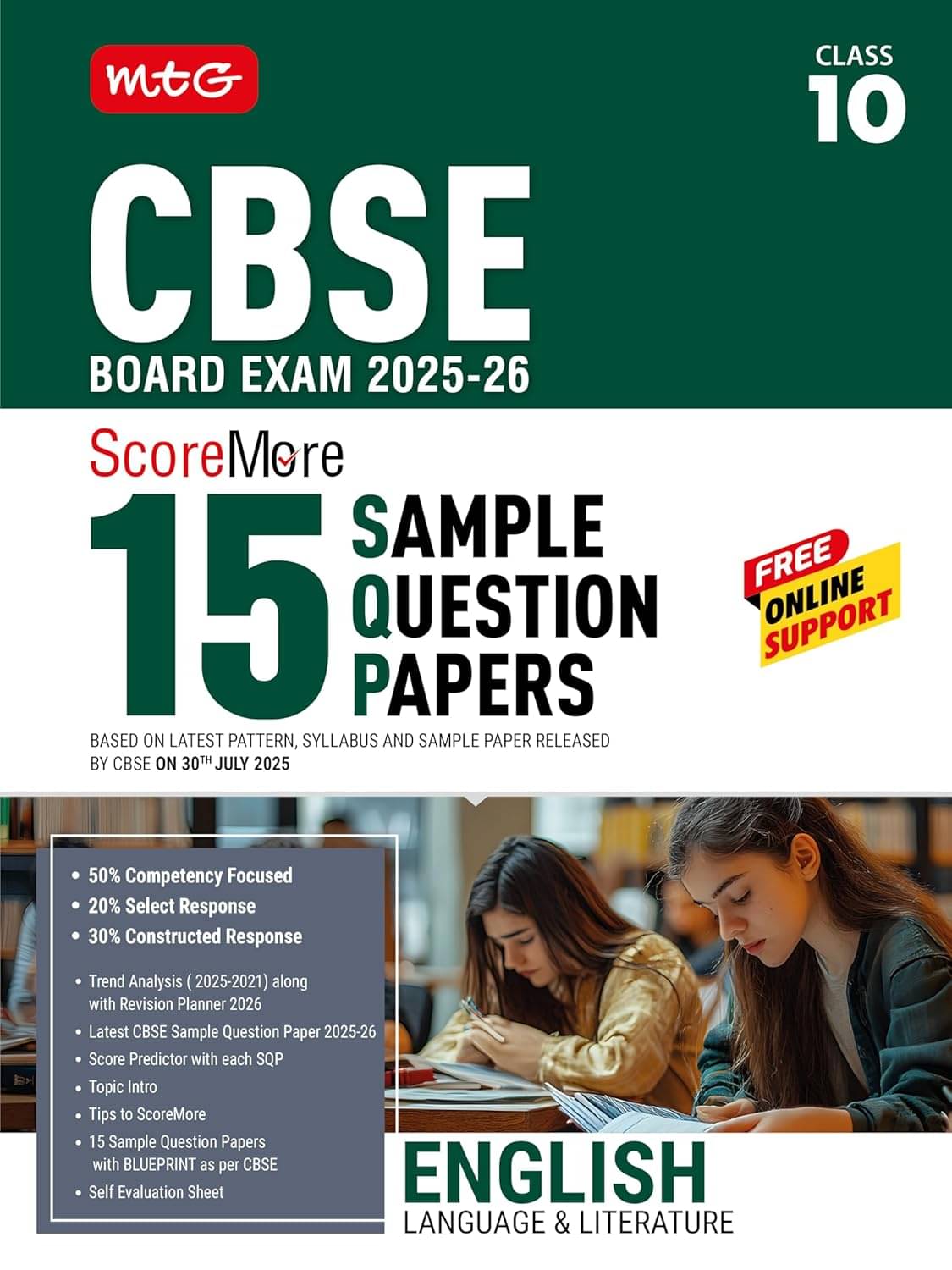 MTG CBSE Class 10 ScoreMore 15 Sample Papers English Language & Literature Book For 2025-2026 Board Exam | Chapter-wise Competency-Based Questions (CB MTG CBSE Class 10 ScoreMore 15 Sample Papers English Language & Literature Book For 2025-2026 Board Exam | Chapter-wise Competency-Based Questions (CB