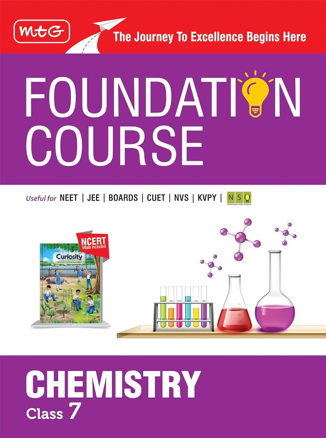     			MTG Foundation Course Class 7 Chemistry Book For IIT JEE, NEET, NSO Olympiad, CUET, NVS, KVPY & Boards 2026 Exam | Newly Added Chapters of Latest NCER