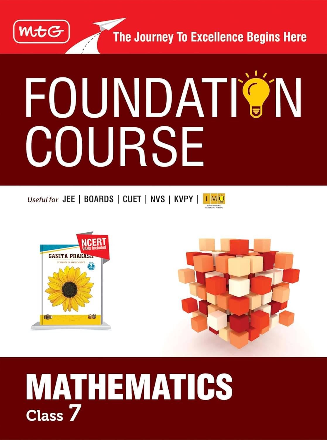     			MTG Foundation Course Class 7 Mathematics Book For IIT JEE, IMO Olympiad, CUET, NVS, KVPY & Boards 2026 Exam | Newly Added Chapters of Latest NCERT
