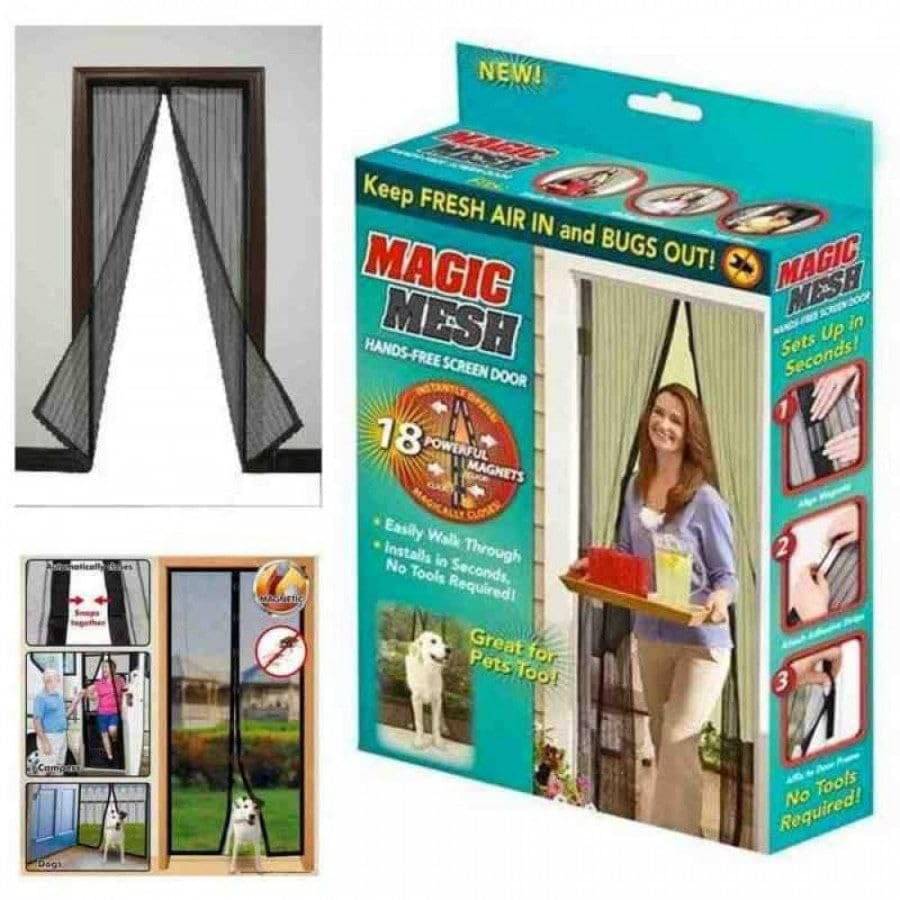 Magic Mesh Magnetic Mosquito Screen Door Net Curtain with Magnets Polyester Mesh Curtain Back Door Mesh with Full Frame Hook & Loop Auto-Closing Fly Insect Mosquito Nets Magic Mesh Magnetic Mosquito Screen Door Net Curtain with Magnets Polyester Mesh Curtain Back Door Mesh with Full Frame Hook & Loop Auto-Closing Fly Insect Mosquito Nets