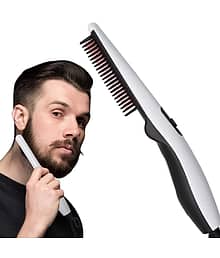 Milujilu Quick Hair Beard Black Hair Straightener