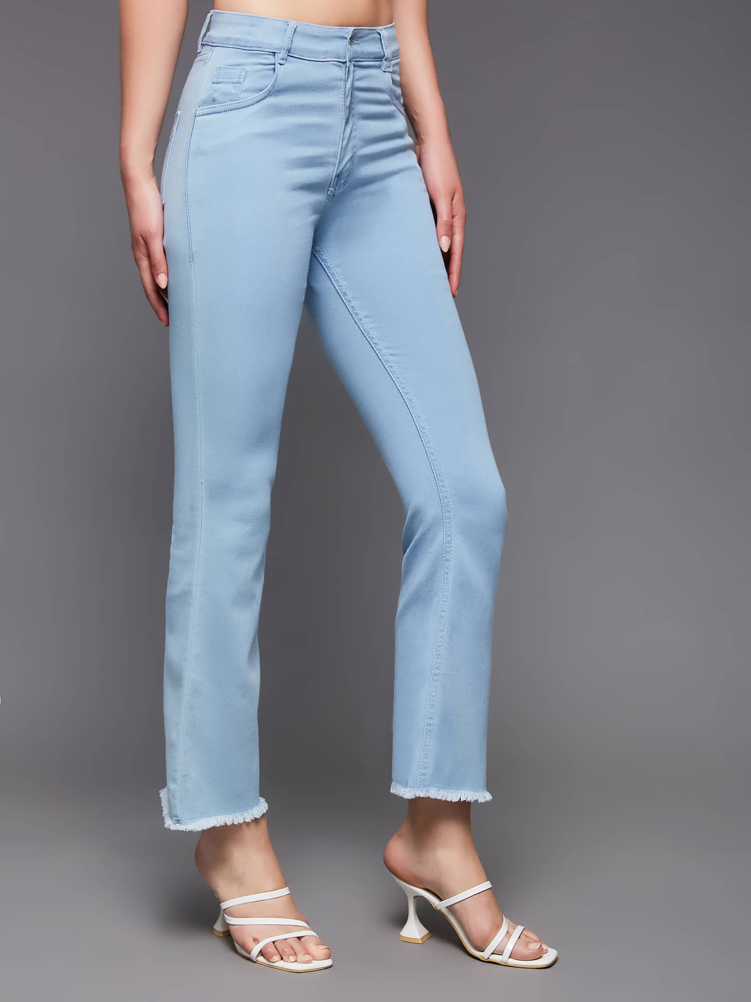     			Miss Chase Women's Bootcut High-Rise Jeans ( Blue )