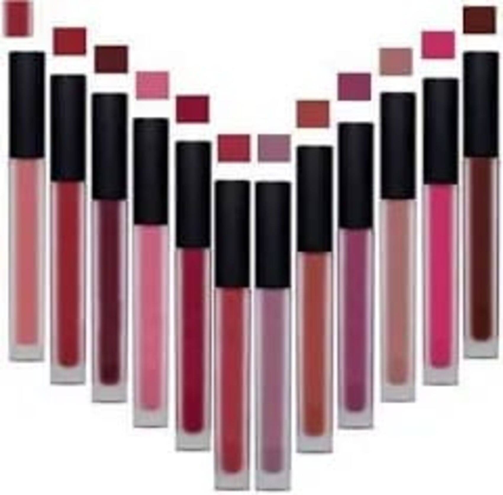    			NattyU Multi Matte Non Sticky Liquid Lipstick ( Pack of 12 )