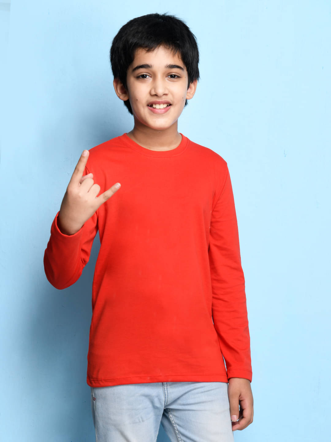     			Nusyl Pack of 1 Boys Cotton Blend T-Shirt ( Red )