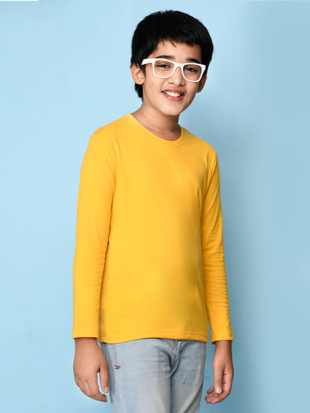     			Nusyl Pack of 1 Boys Cotton Blend T-Shirt ( Yellow )