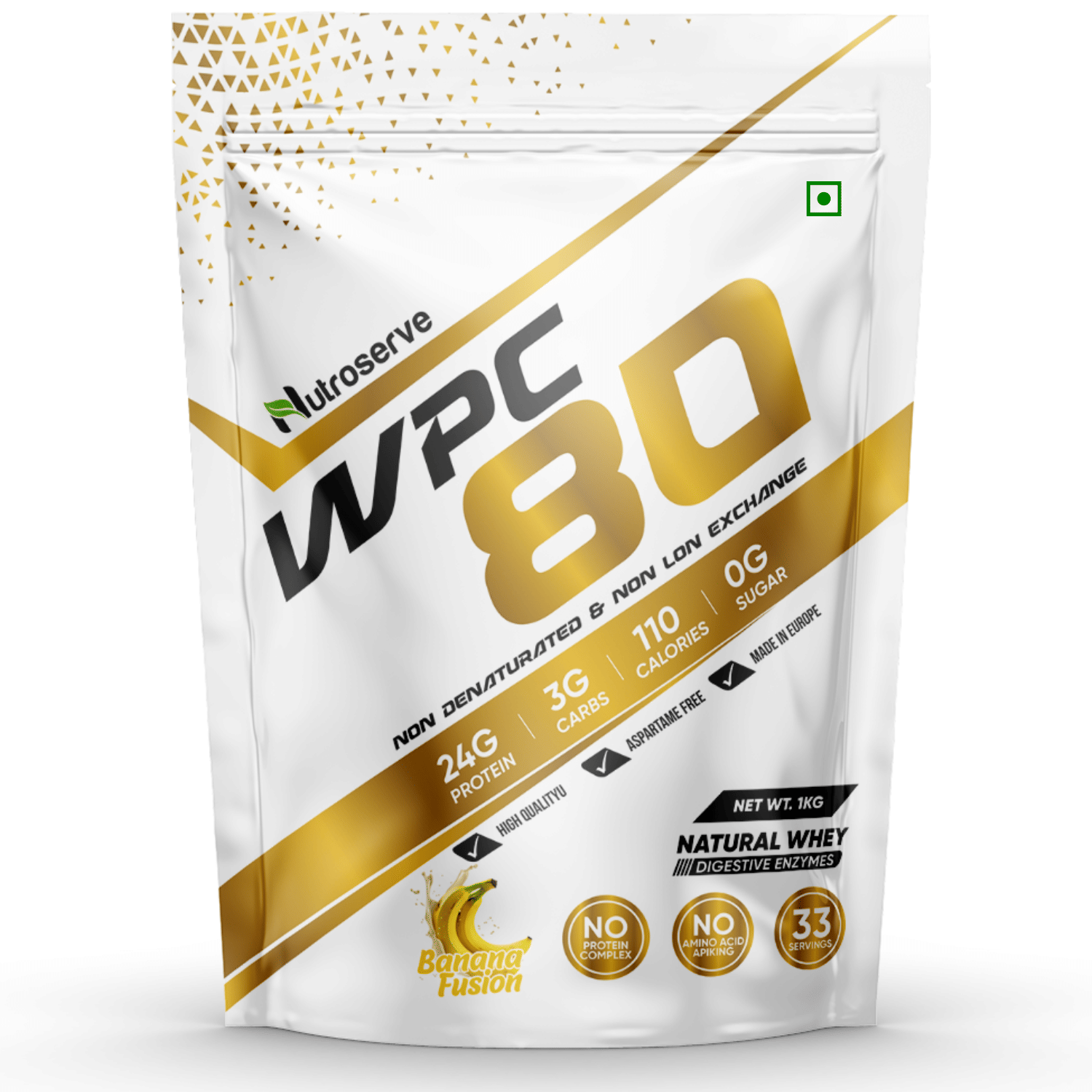 Nutroserve WPC 80 Whey Protein 1 kg Powder Nutroserve WPC 80 Whey Protein 1 kg Powder