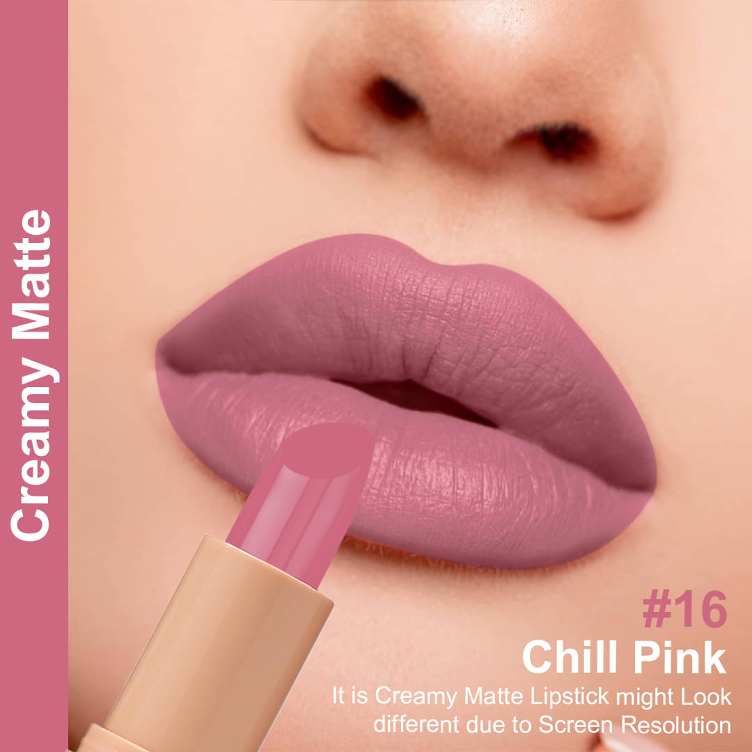     			One Wish Chilli Red Matte Long Lasting Creme Lipstick ( Pack of 1 )