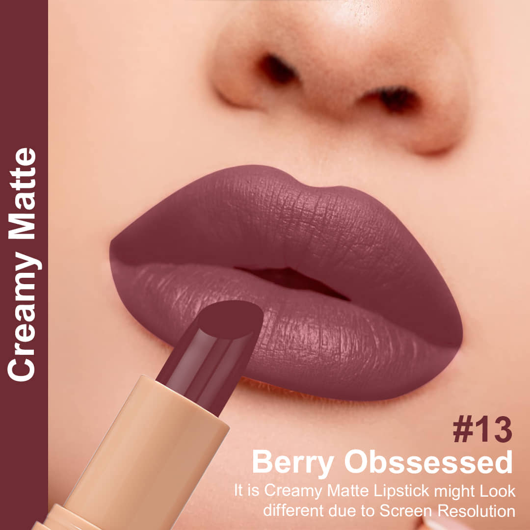 One Wish Pink Rose Matte Long Lasting Creme Lipstick ( Pack of 1 )