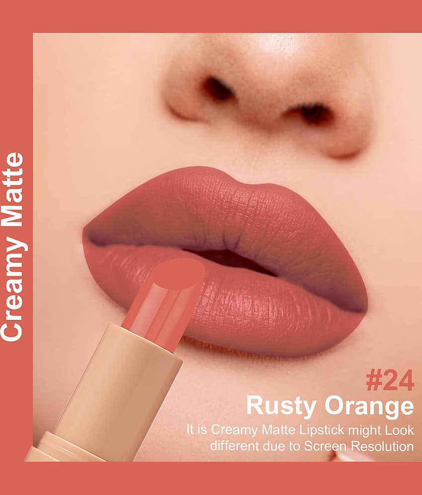 One Wish Ruby Pink Matte Long Lasting Creme Lipstick ( Pack of 1 )