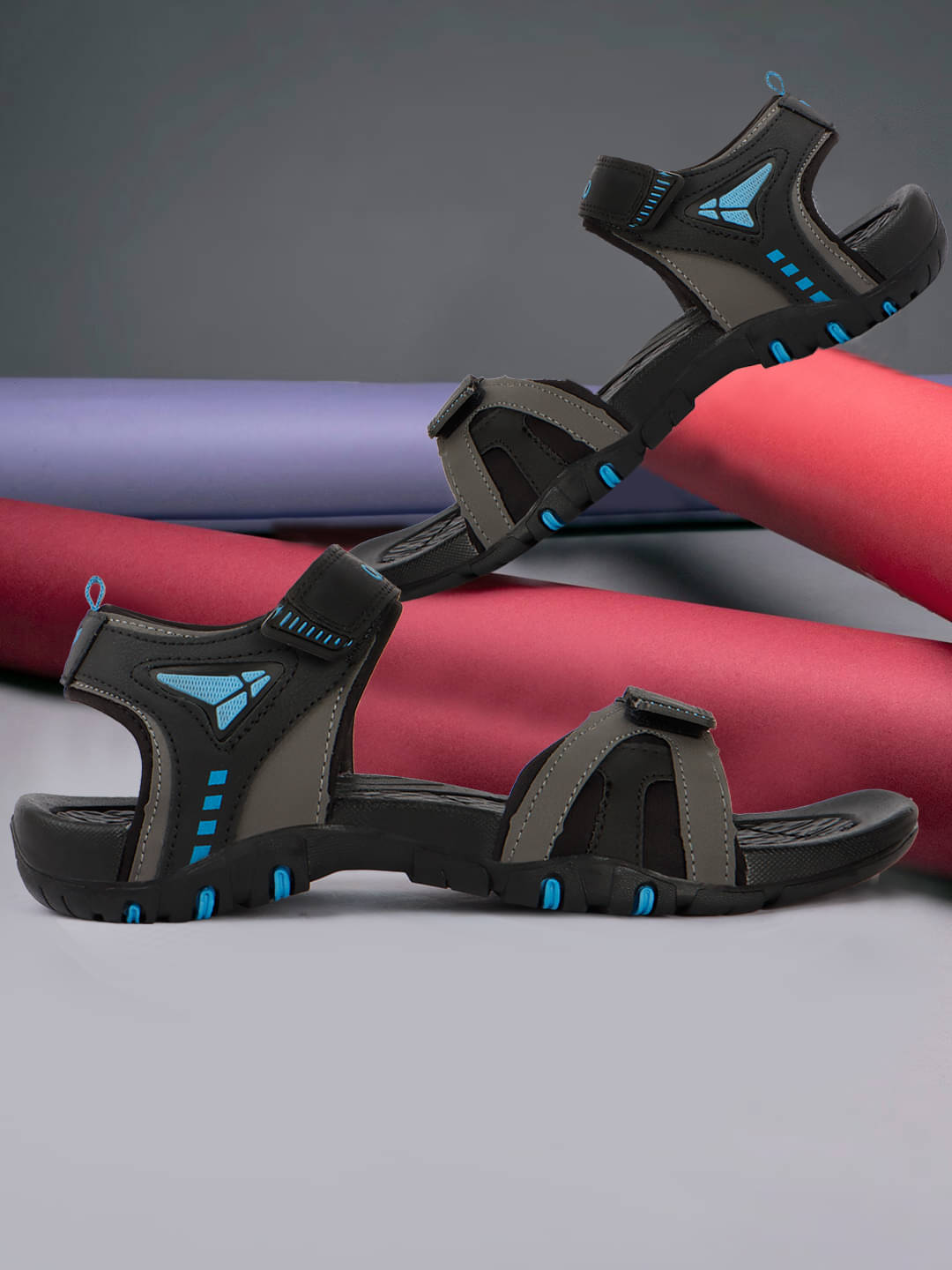     			Qrite - Black Men's Sandals