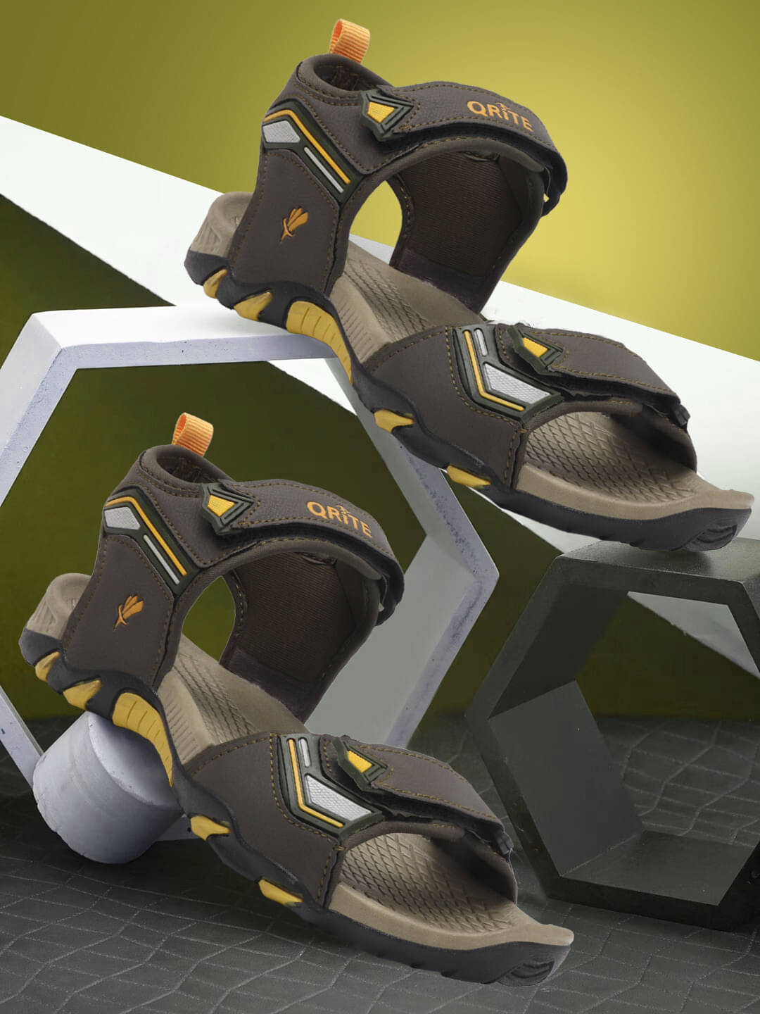     			Qrite - Olive Men's Sandals
