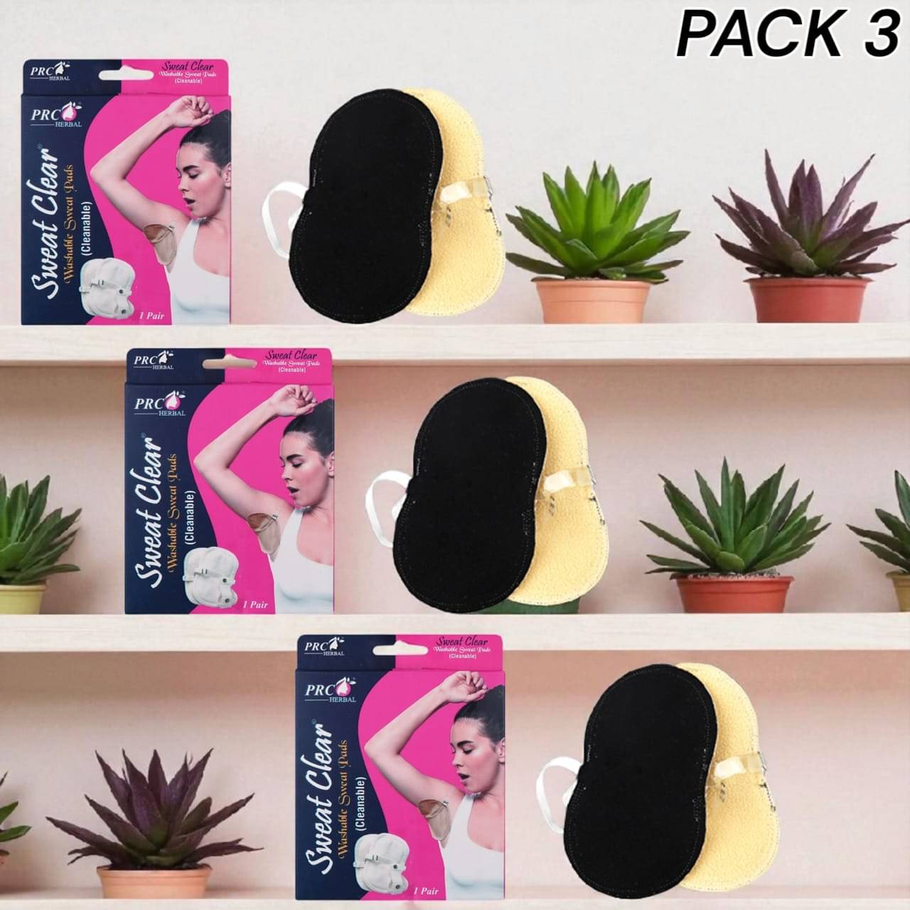     			SWEATCLEAR - Cloths ( Pack of 3 )