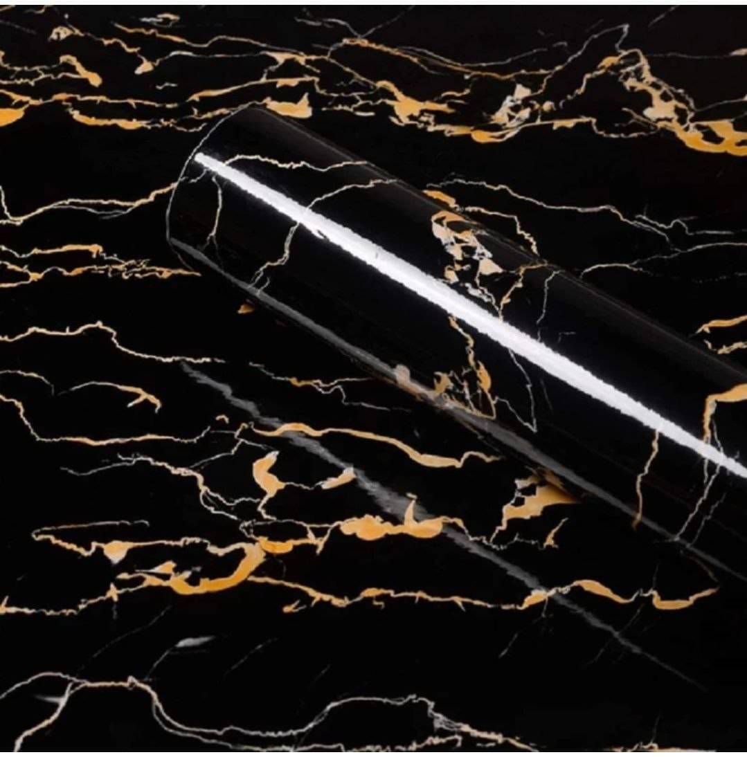 Sekhmet Black Marbal Self-Adhesive Wallpaper Waterproof Old Furniture Vinyl Stickers Wooden Door Wardrobe Desktop PVC Wall Papers(60*200)     			Sekhmet Black Marbal Self-Adhesive Wallpaper Waterproof Old Furniture Vinyl Stickers Wooden Door Wardrobe Desktop PVC Wall Papers(60*200)