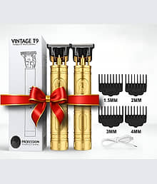 VTHIN TRIMMER PACK OF 2 Yellow Corded,Cordless Beard Trimmer With 60 minutes Runtime