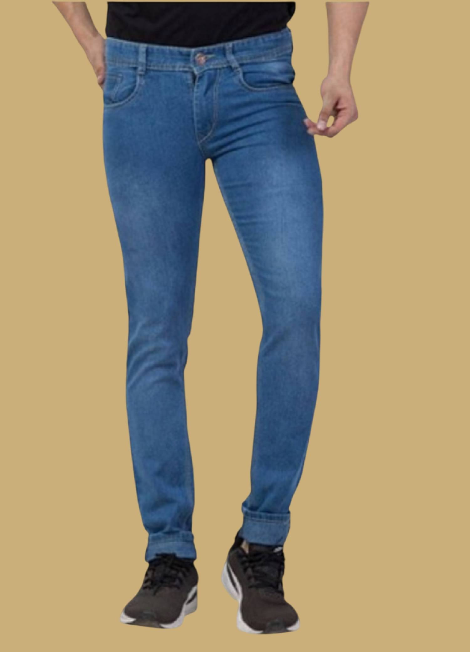     			WHATON Skinny Fit Clean Look Men's Jeans - Blue ( Pack of 1 )