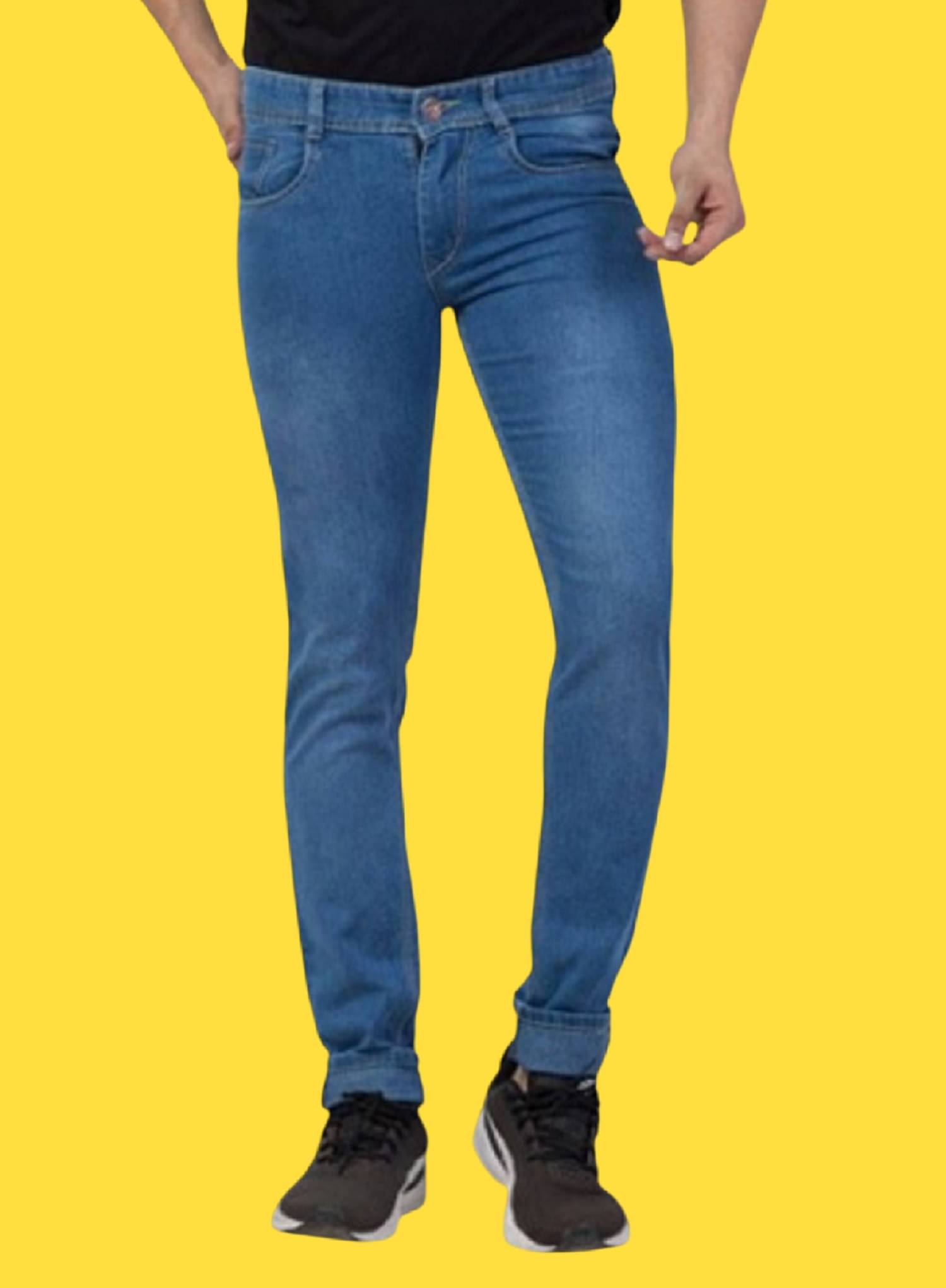     			WHATON Slim Fit Basic Men's Jeans - Blue ( Pack of 1 )
