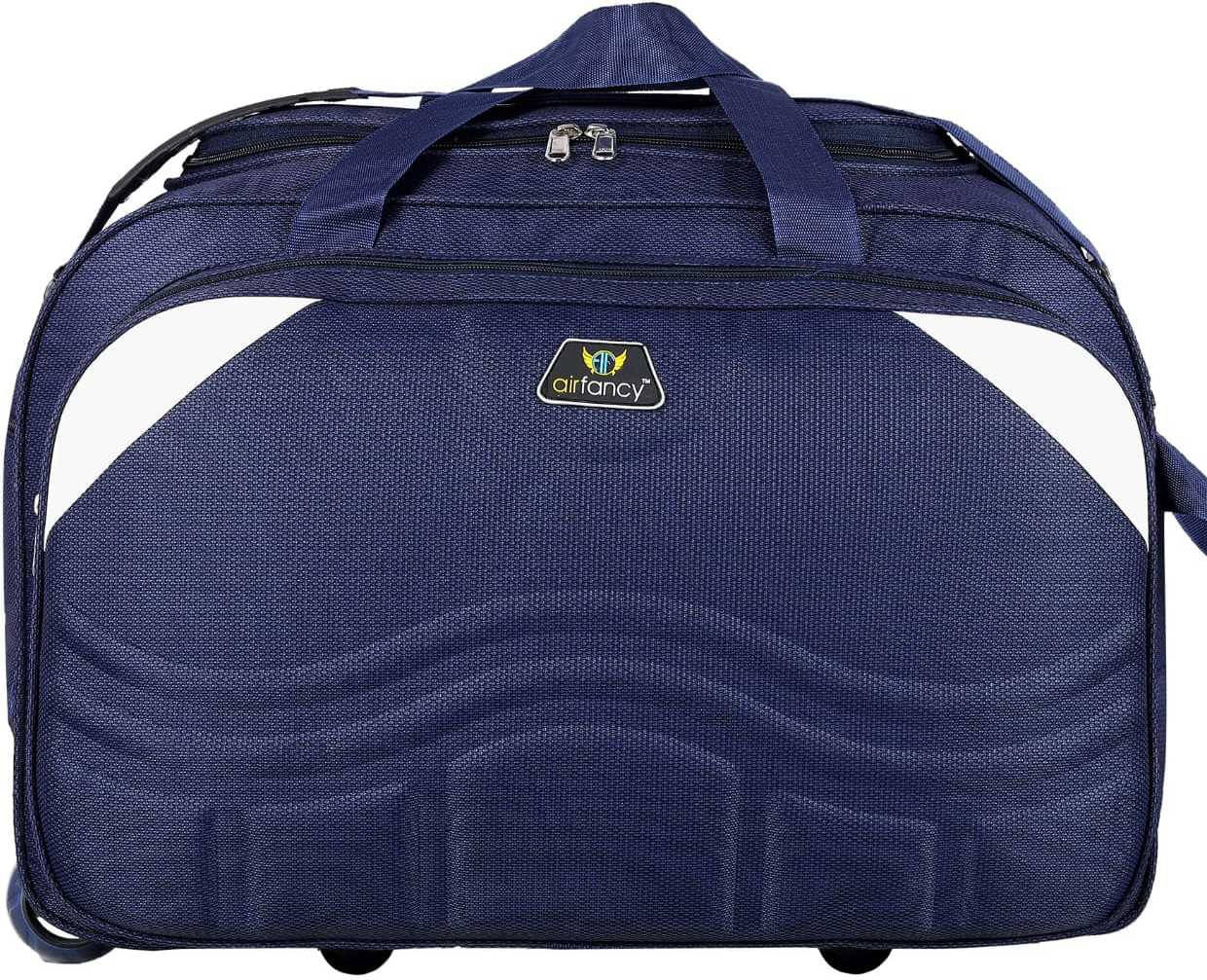    			airfnacy 30 Ltrs Blue Polyester Duffle Bag