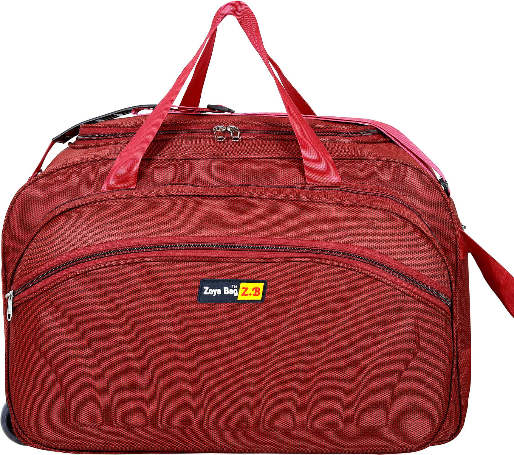     			airfnacy 30 Ltrs Red Polyester Duffle Bag