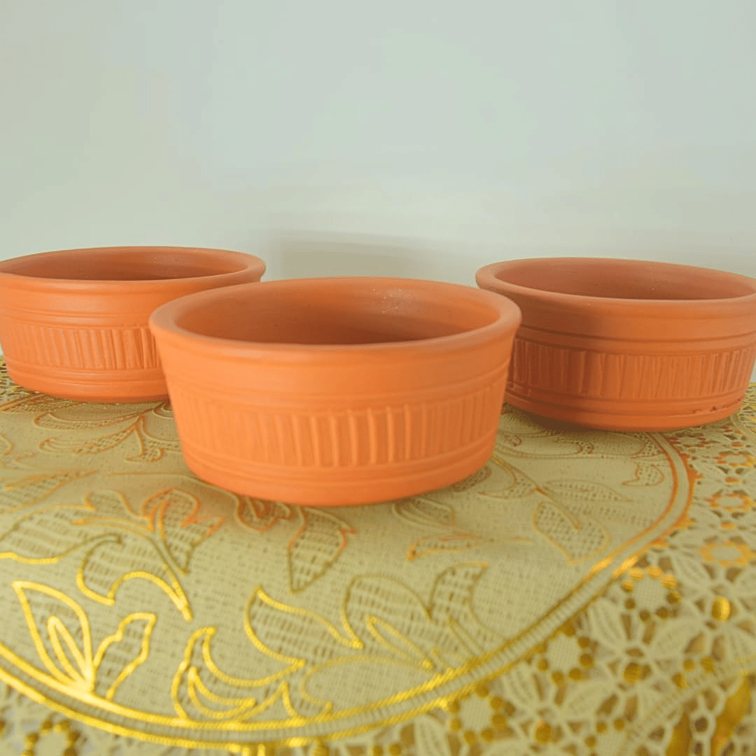 klassy finds 001 Clay Dessert Bowl 15 cm ( Set of 2 ) orange klassy finds 001 Clay Dessert Bowl 15 cm ( Set of 2 ) orange
