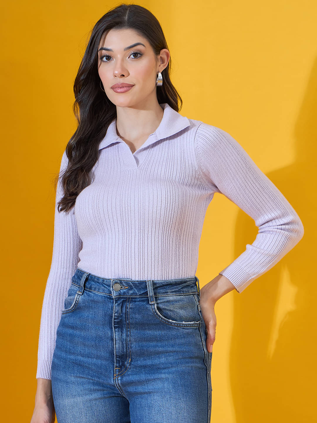 98 Degree North Acrylic Regular Collar Women's Pullovers - Purple ( Pack of 1 ) 98 Degree North Acrylic Regular Collar Women's Pullovers - Purple ( Pack of 1 )