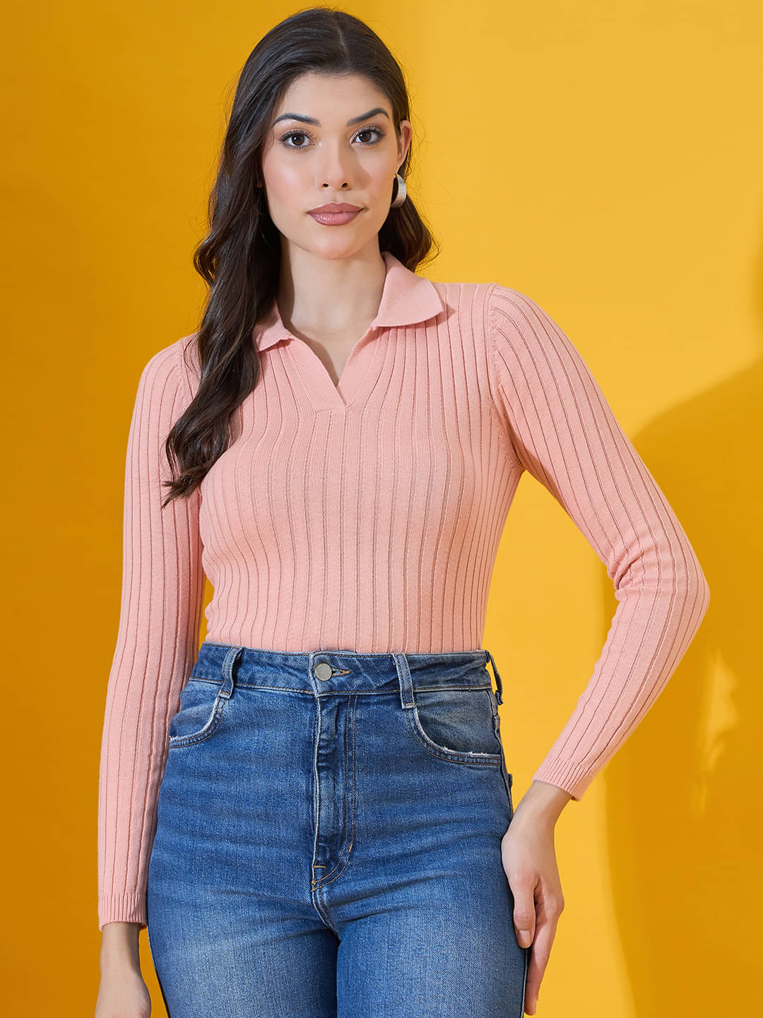 98 Degree North Cotton Regular Collar Women's Pullovers - Pink ( Pack of 1 ) 98 Degree North Cotton Regular Collar Women's Pullovers - Pink ( Pack of 1 )