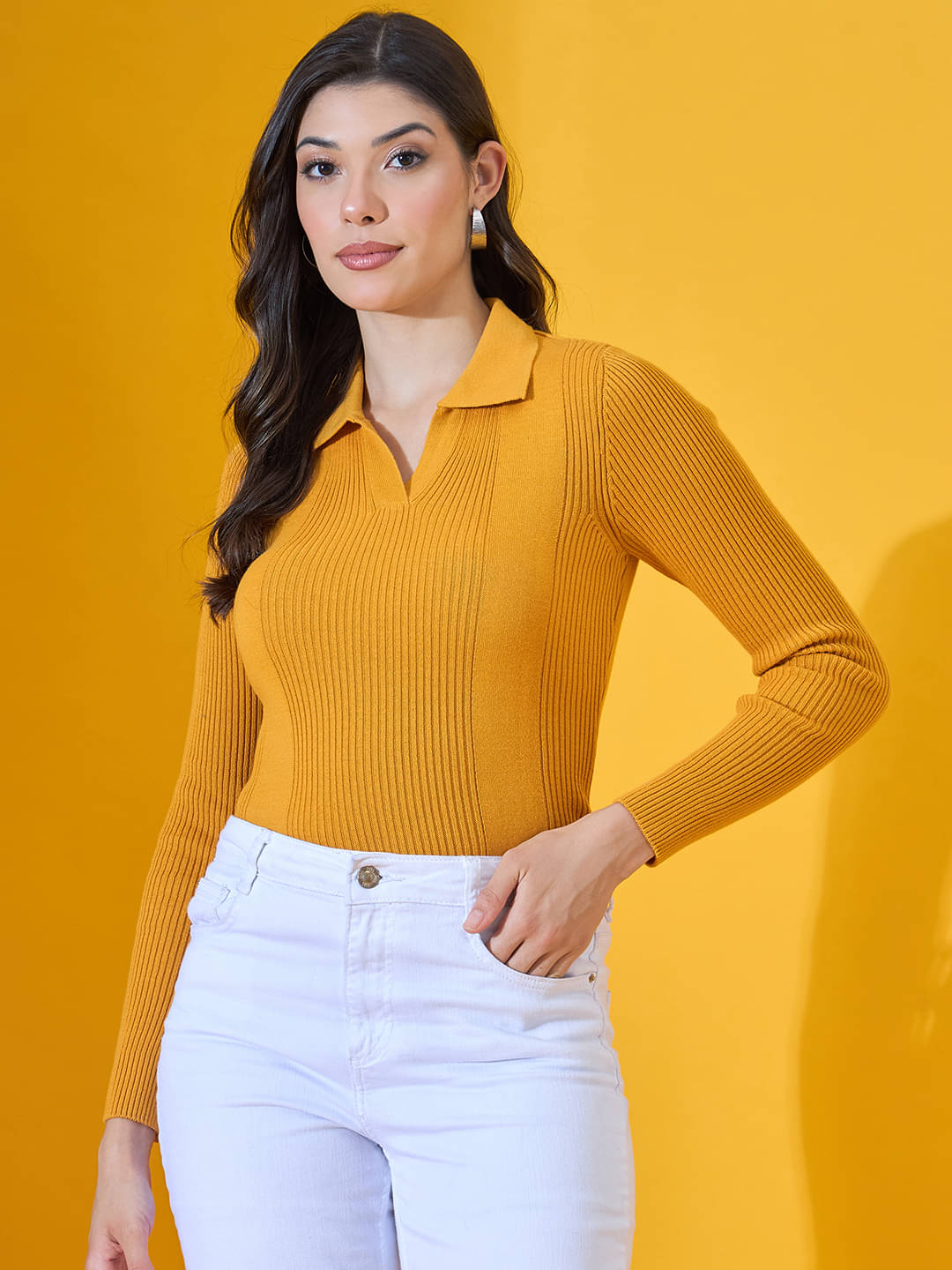 98 Degree North Cotton Regular Collar Women's Pullovers - Gold ( Pack of 1 ) 98 Degree North Cotton Regular Collar Women's Pullovers - Gold ( Pack of 1 )