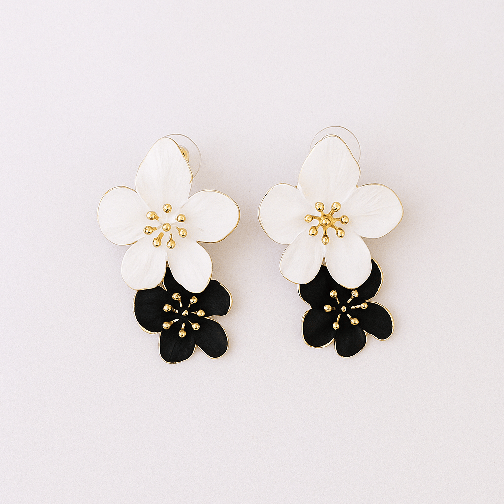     			Flauri Multi Color Drop Earrings ( Pack of 1 )
