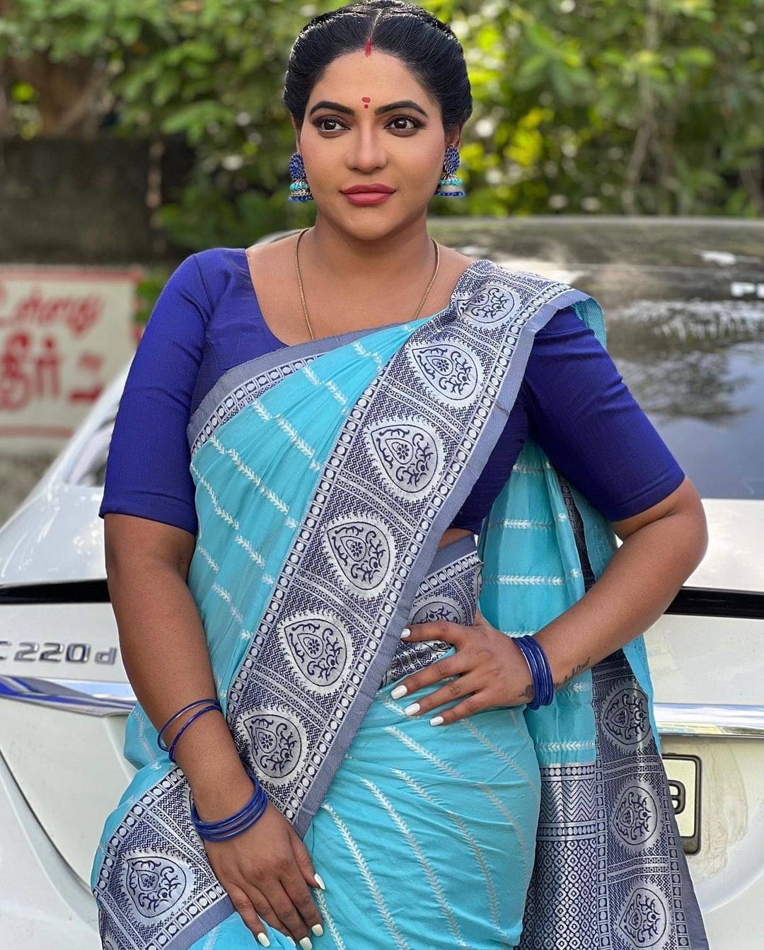 INDIAN SILKS Silk Blend Printed Banarasi saree With Unstitched Blouse Piece ( Multicolor )     			INDIAN SILKS Silk Blend Printed Banarasi saree With Unstitched Blouse Piece ( Multicolor )