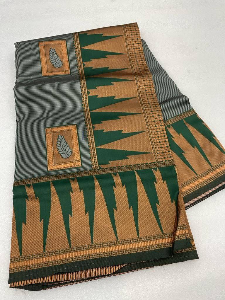 INDIAN SILKS Silk Blend Printed Banarasi saree With Unstitched Blouse Piece ( Multicolor ) INDIAN SILKS Silk Blend Printed Banarasi saree With Unstitched Blouse Piece ( Multicolor )