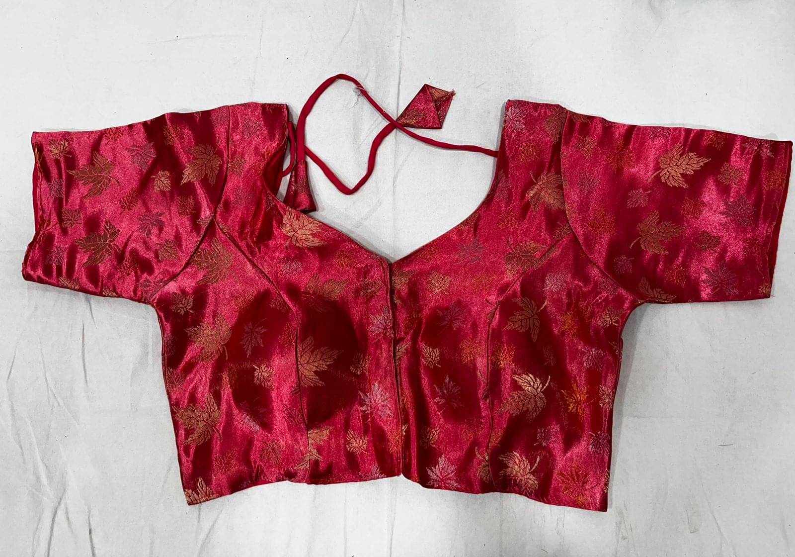     			KALAVATI FASHION Rani Readymade with Pad Brocade Women's Blouse ( Pack of 1 )