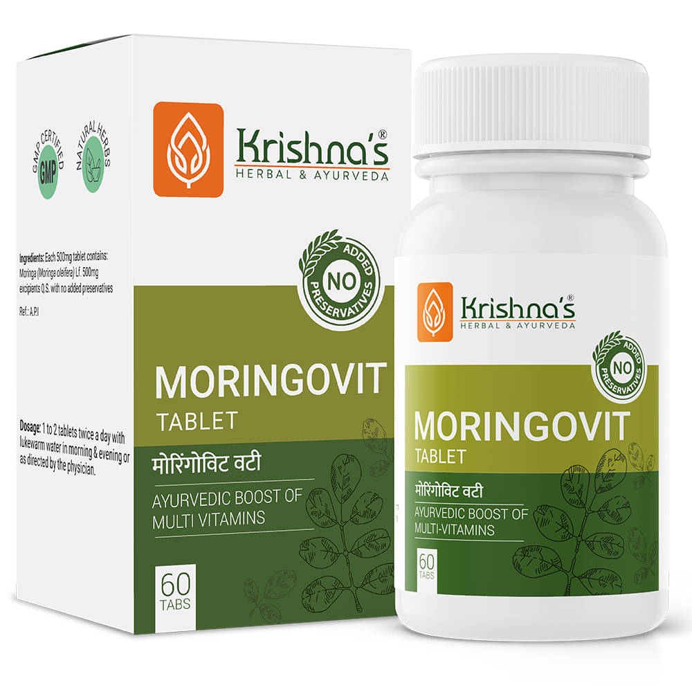     			Krishna's Herbal & Ayurveda Moringovit Tablet 60 No.s