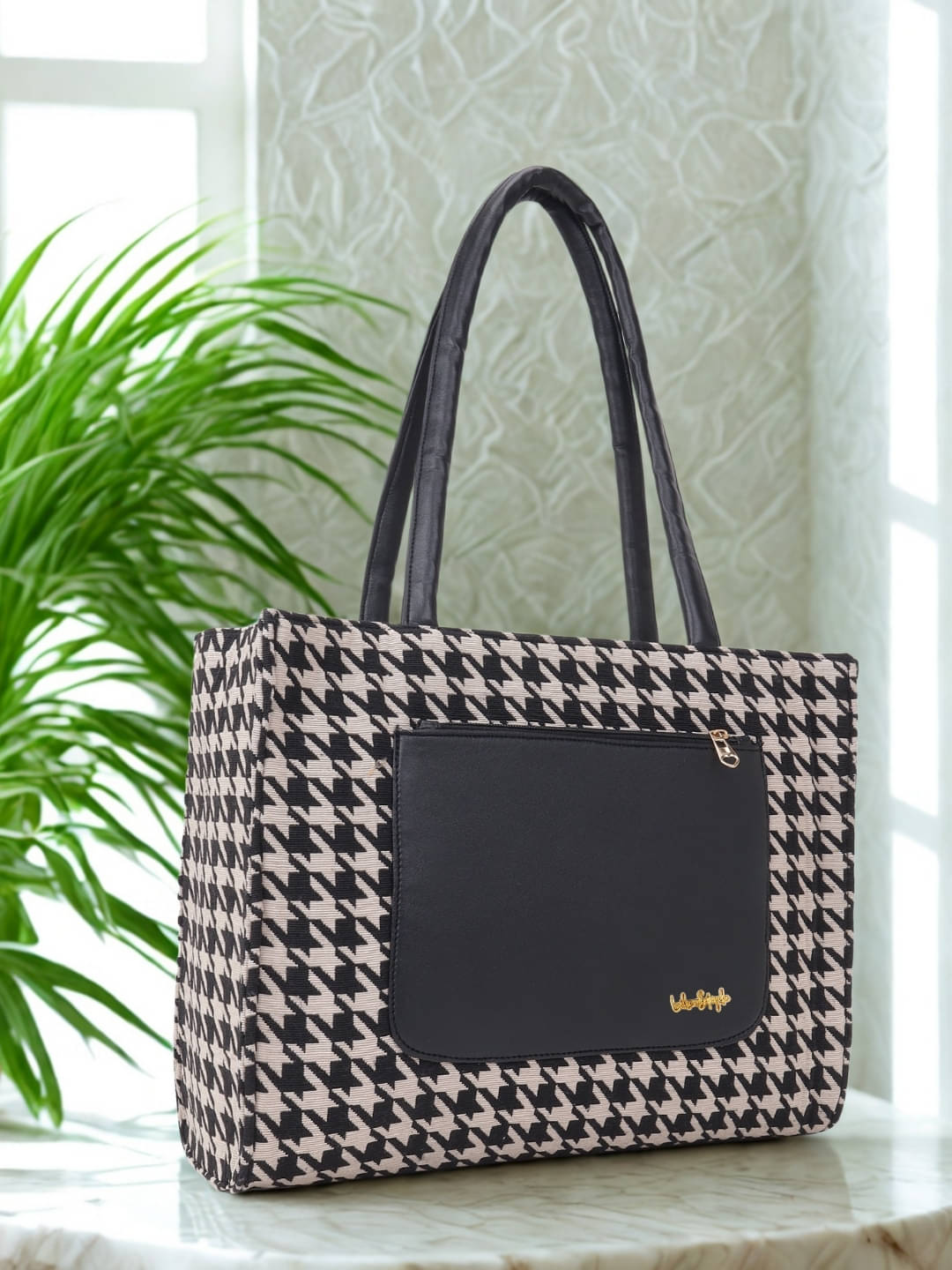     			LIKE STYLE Shoulder Bag Jute Set of 1 ( Beige )