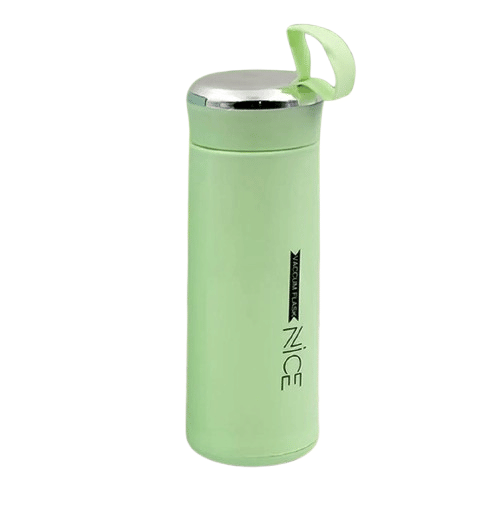     			Lock And Leaf Olive Green Glass Water Bottle 400 mL ( Set of 1 )