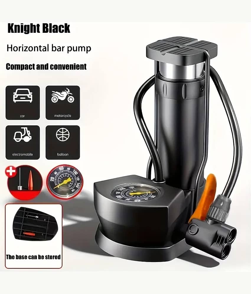 Mini Bike Floor Pumps Portable Bicycle Tire Pump Foot Activated Air Pump 230 psi Ball, Balloon, Basketball Pump, Bicycle, Football Pump, Volleyball Pump, Float, Car Pump - Sports and Fitness Equipment | Buy online on ZillyBuy