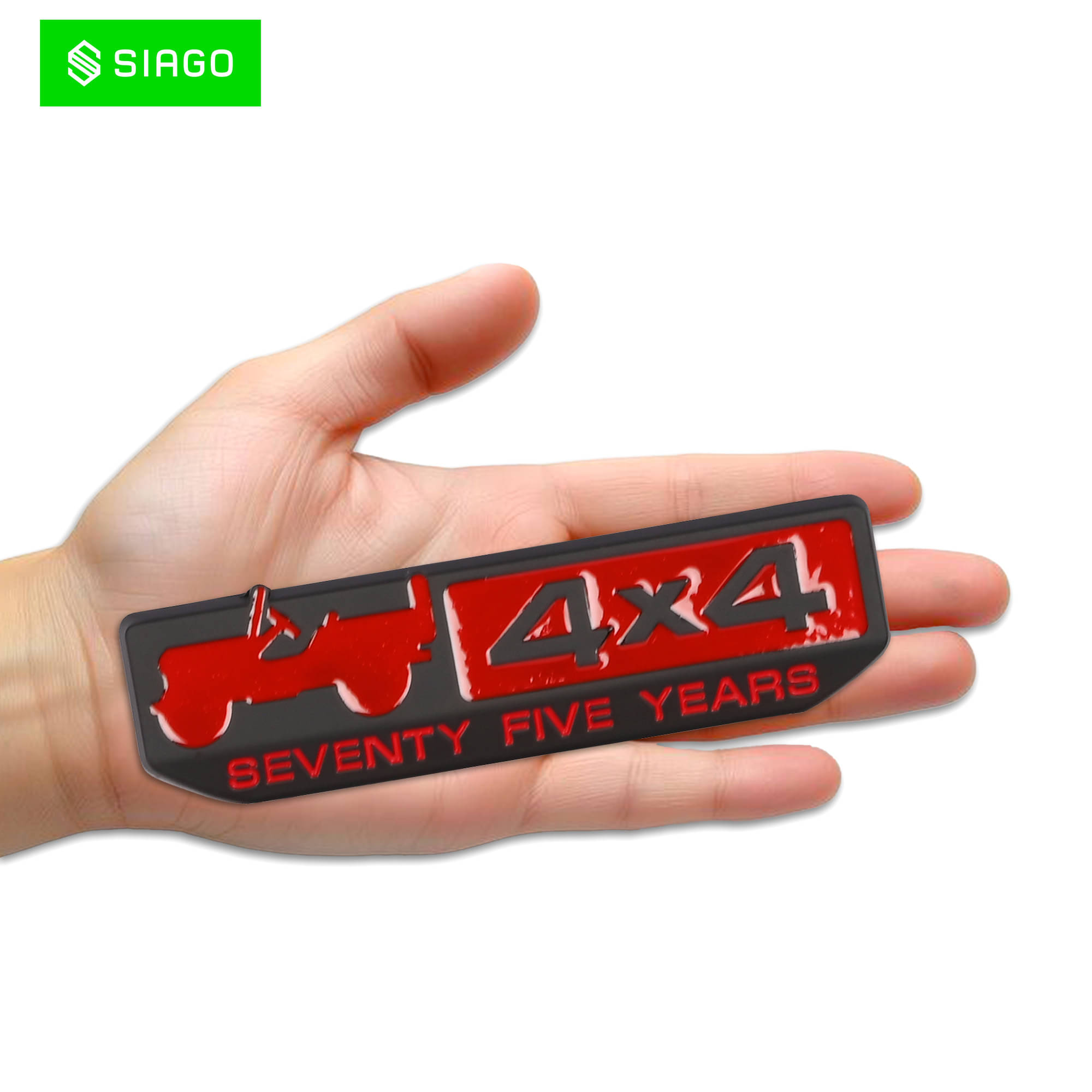 SIAGO 3D Logo In Car Sticker Multicolour     			SIAGO 3D Logo In Car Sticker Multicolour