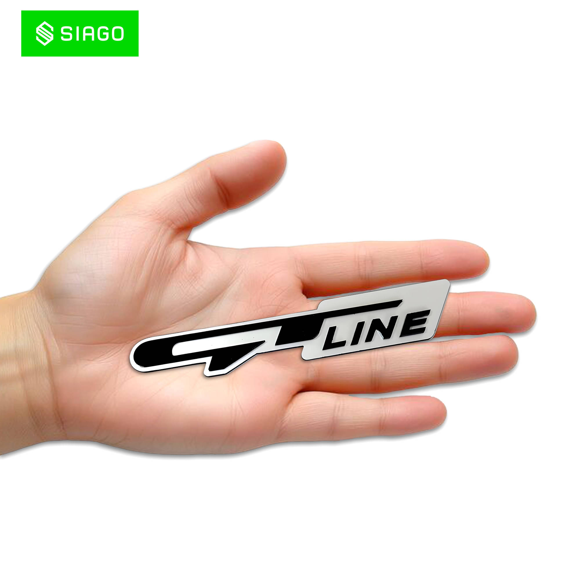 SIAGO 3D Logo In Car Sticker Multicolour SIAGO 3D Logo In Car Sticker Multicolour