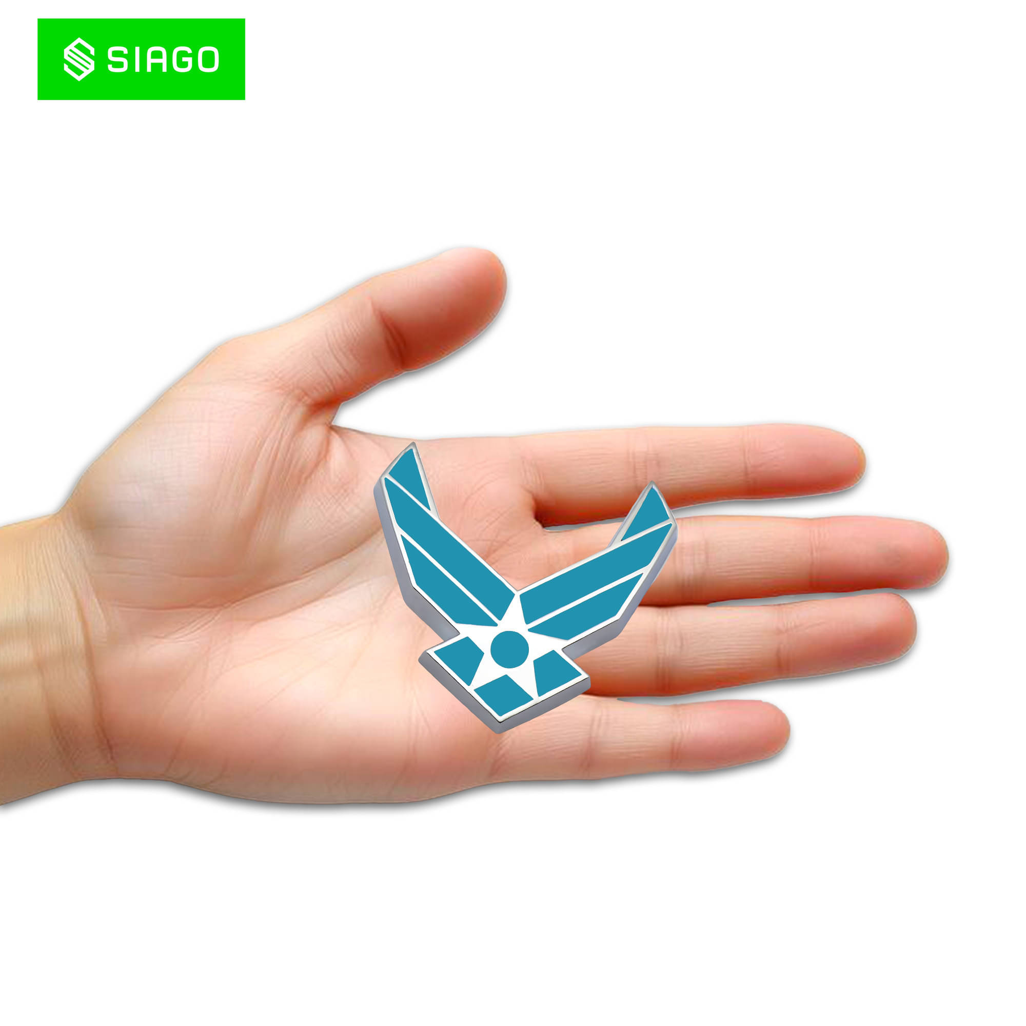 SIAGO 3D Logo In Car Sticker Multicolour SIAGO 3D Logo In Car Sticker Multicolour