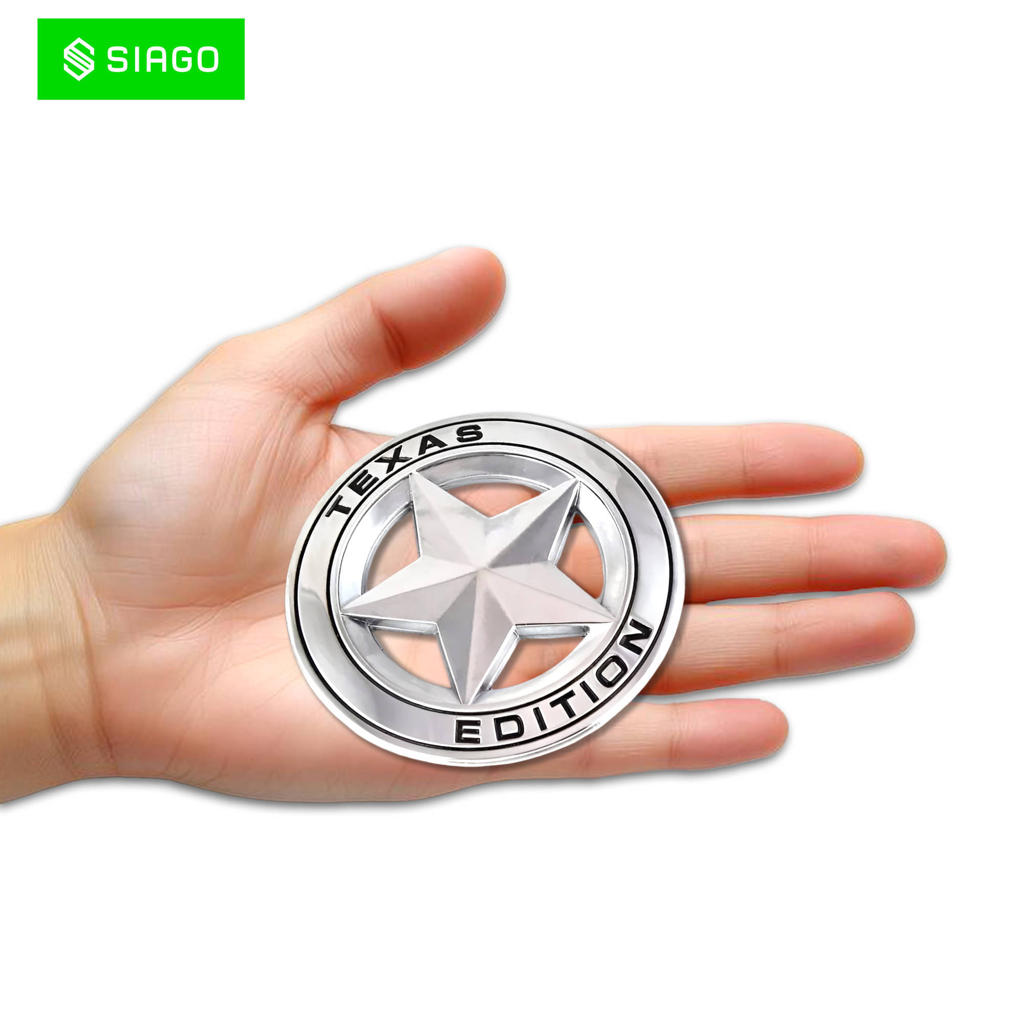 SIAGO 3D Logo In Car Sticker Multicolour SIAGO 3D Logo In Car Sticker Multicolour