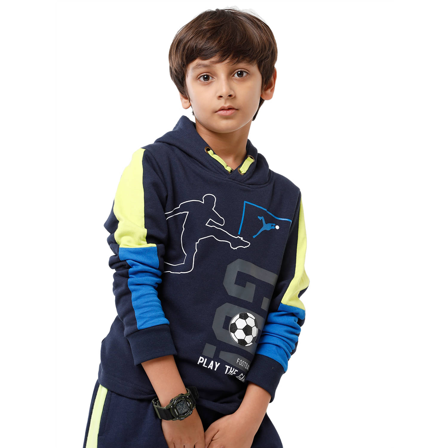     			Under Fourteen Only Pack of 1 Boys Fleece Sweatshirt ( Navy Blue )