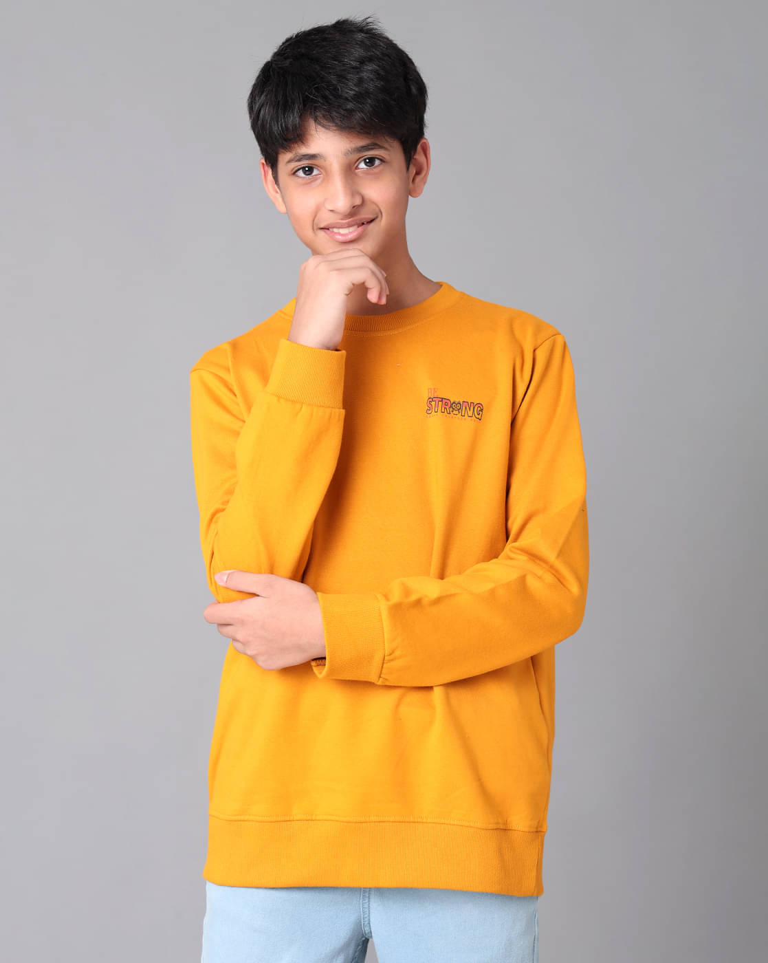     			Under Fourteen Only Pack of 1 Boys Fleece Sweatshirt ( Yellow )
