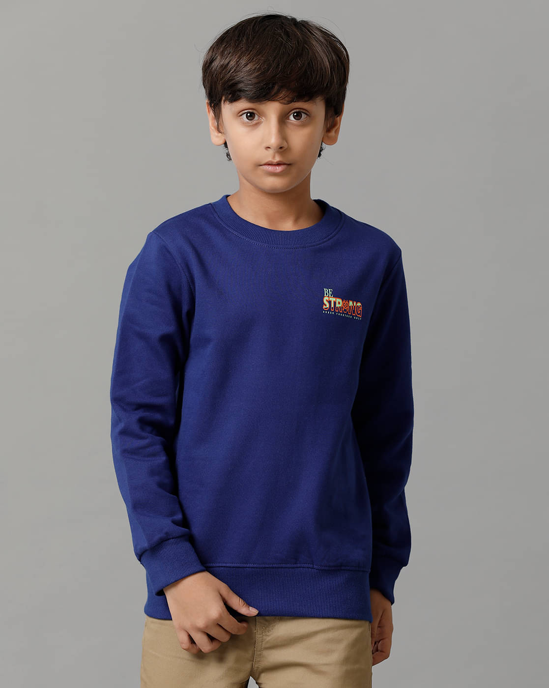     			Under Fourteen Only Pack of 1 Boys Fleece Sweatshirt ( Blue )