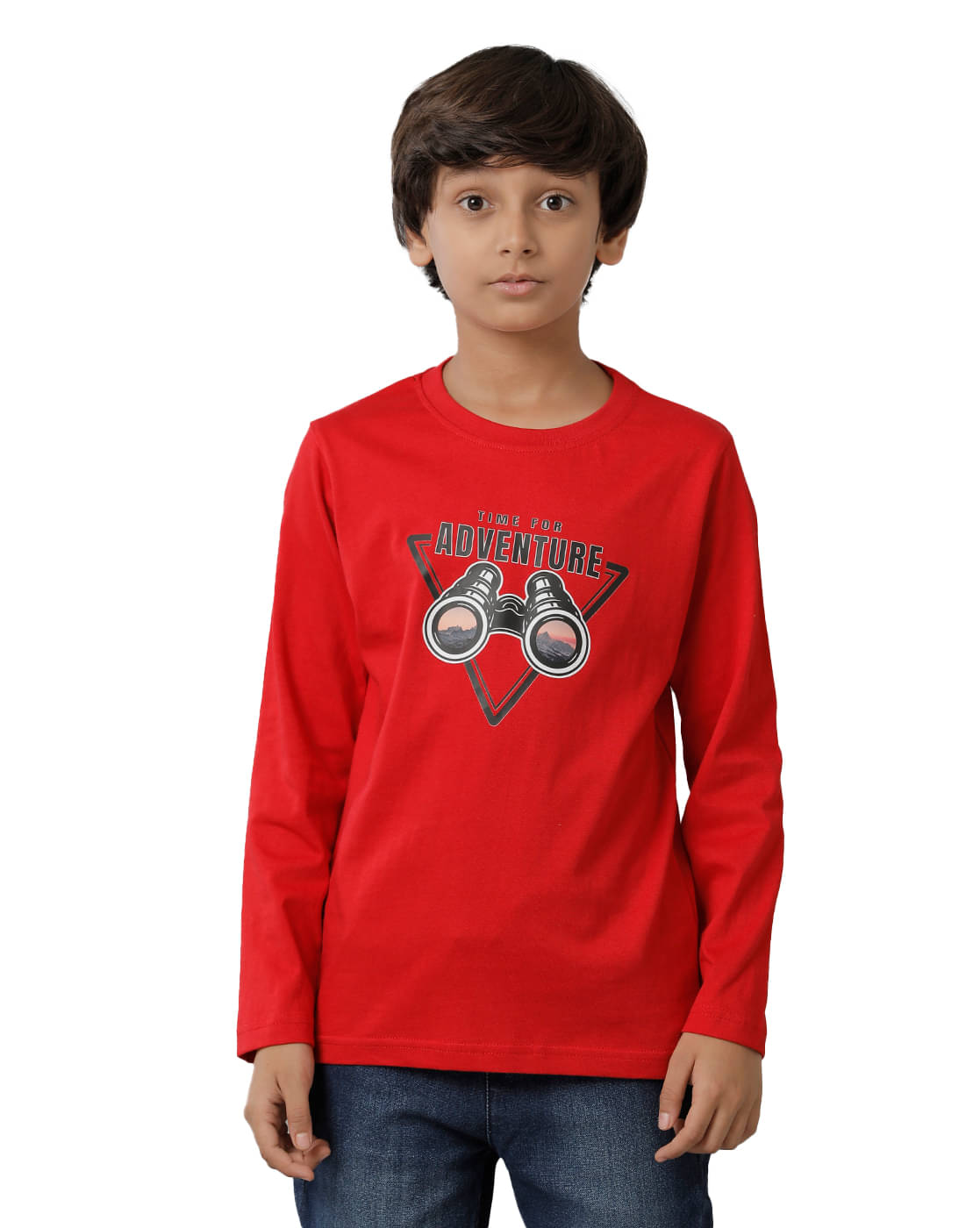     			Under Fourteen Only Pack of 1 boys cotton T-Shirt ( Red )