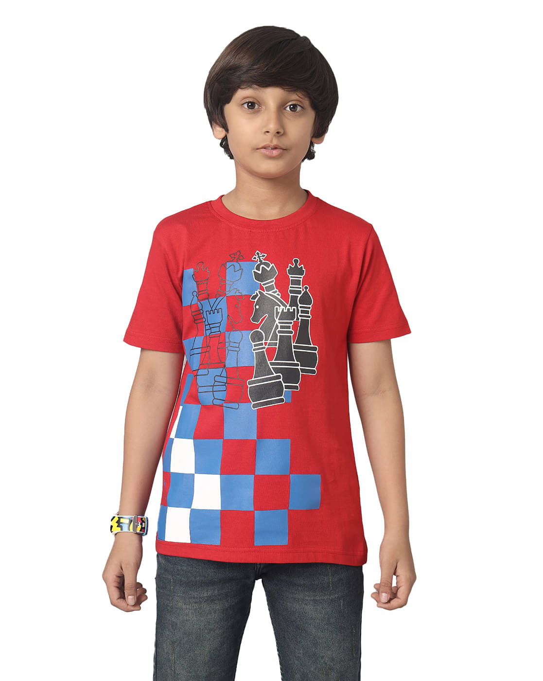     			Under Fourteen Only Pack of 1 boys cotton T-Shirt ( Red )