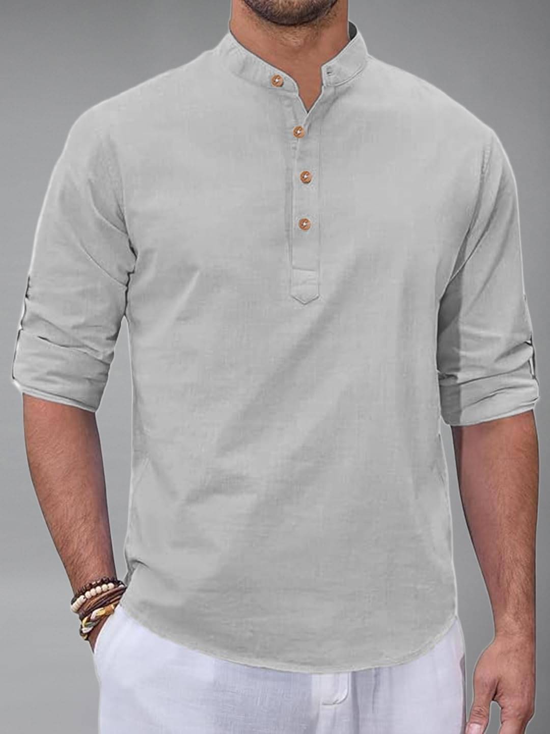 Vida Loca Green Cotton Blend Men's Shirt Style Kurta ( Pack of 1 ) Vida Loca Green Cotton Blend Men's Shirt Style Kurta ( Pack of 1 )