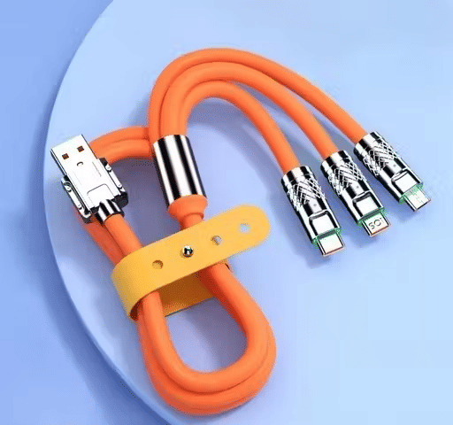 3-in-1 Fast Charging Cable | USB to Type-C, Micro USB & iOS | Multi Charging Data Cable for All Smartphones – Durable & Tangle-Free     			3-in-1 Fast Charging Cable | USB to Type-C, Micro USB & iOS | Multi Charging Data Cable for All Smartphones – Durable & Tangle-Free