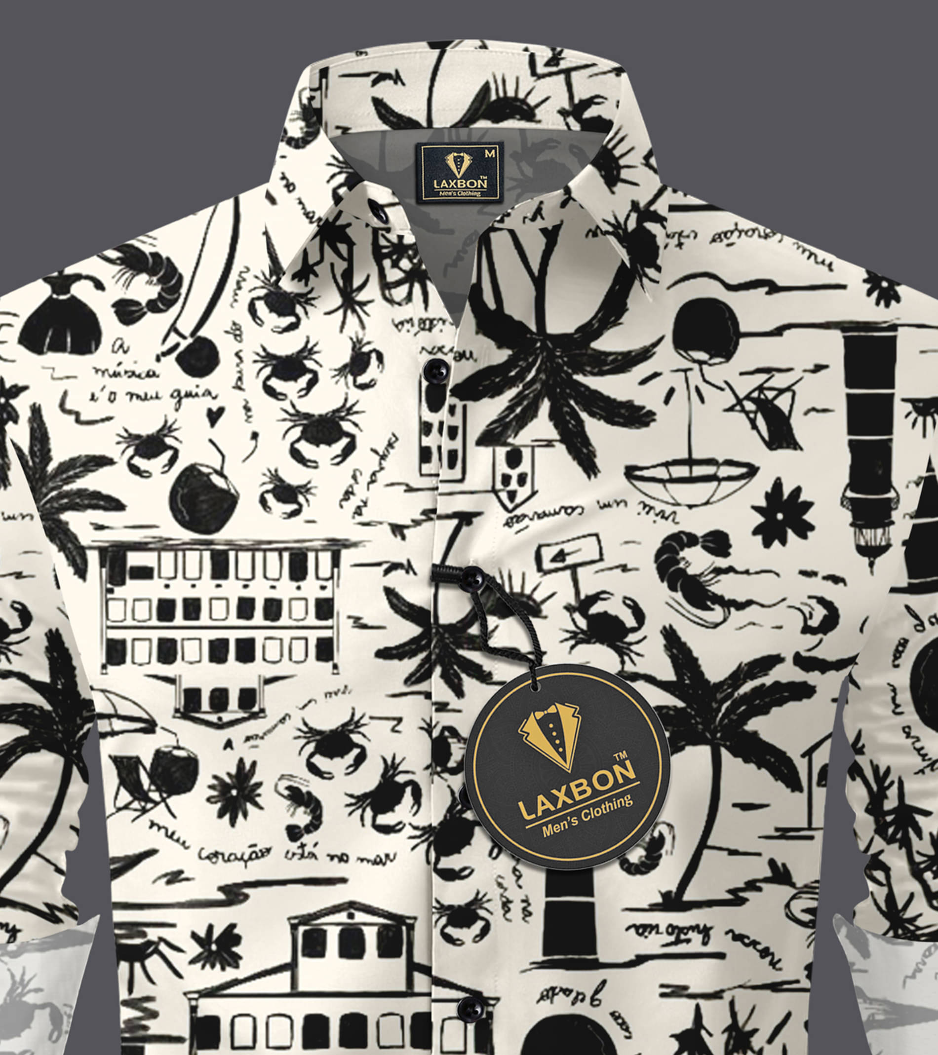     			AITAVIK OVERSEAS Rayon Regular Fit Printed Full Sleeves Men's Casual Shirt - Cream ( Pack of 1 )