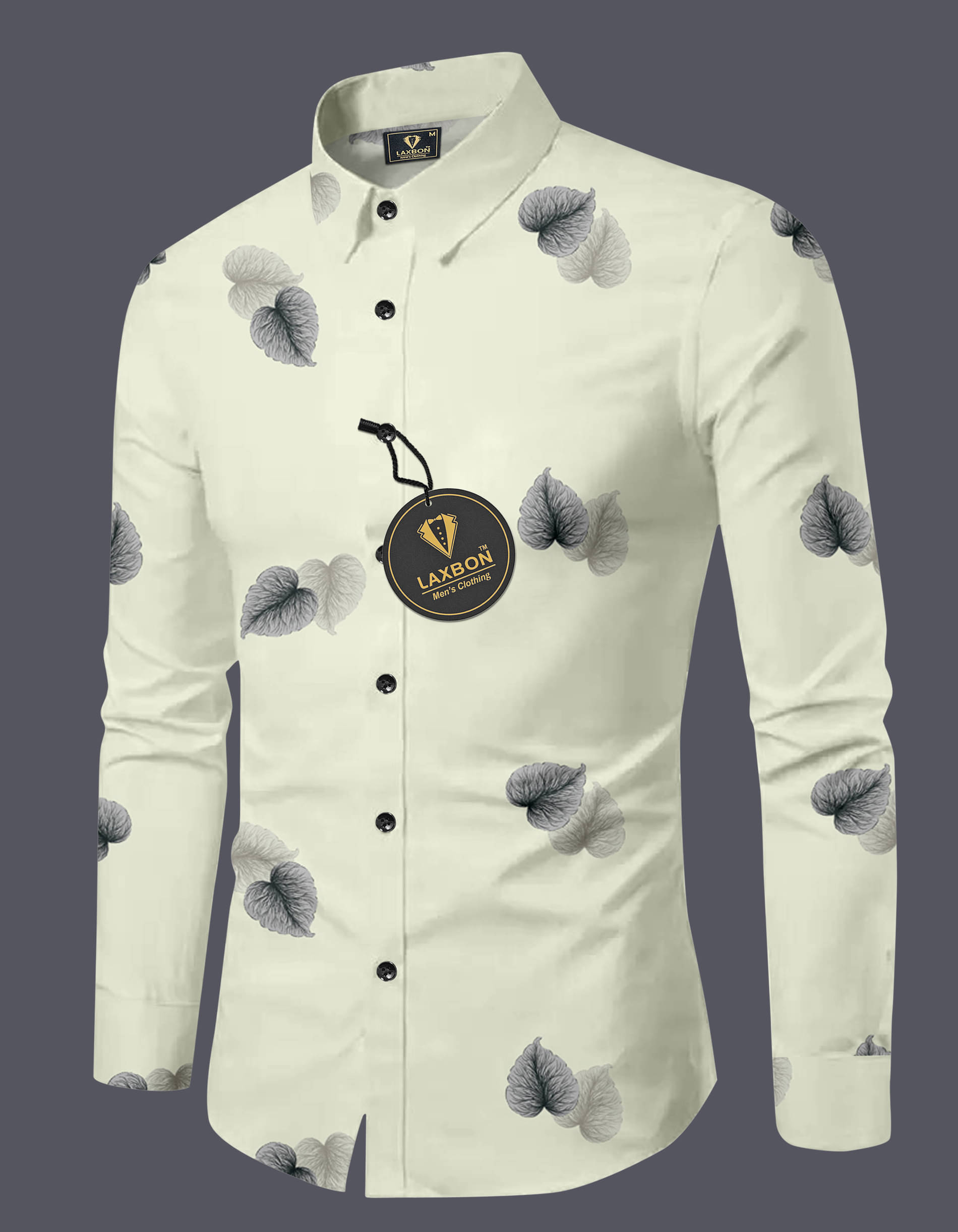     			AITAVIK OVERSEAS Rayon Regular Fit Printed Full Sleeves Men's Casual Shirt - Off White ( Pack of 1 )