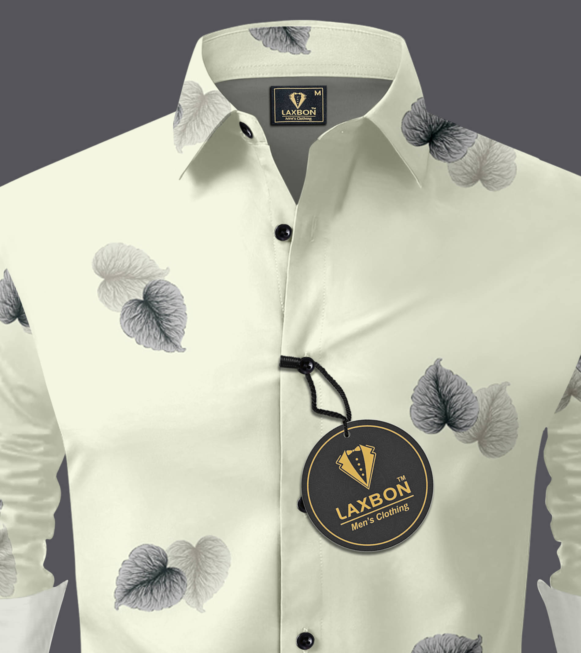     			AITAVIK OVERSEAS Rayon Regular Fit Printed Full Sleeves Men's Casual Shirt - Off White ( Pack of 1 )