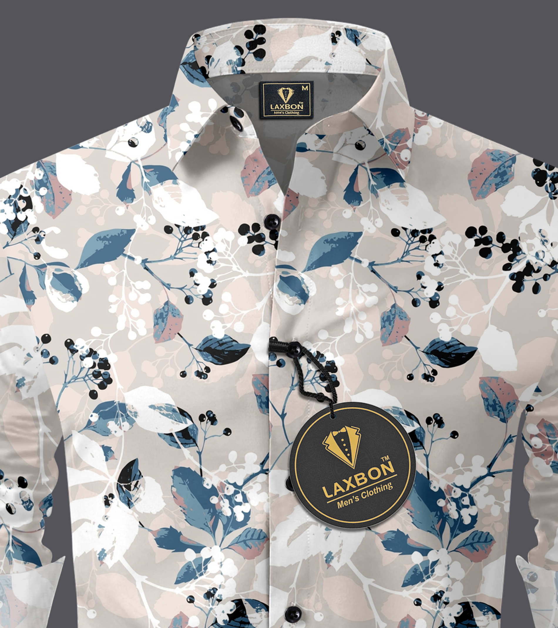     			AITAVIK OVERSEAS Rayon Regular Fit Printed Full Sleeves Men's Casual Shirt - Peach ( Pack of 1 )